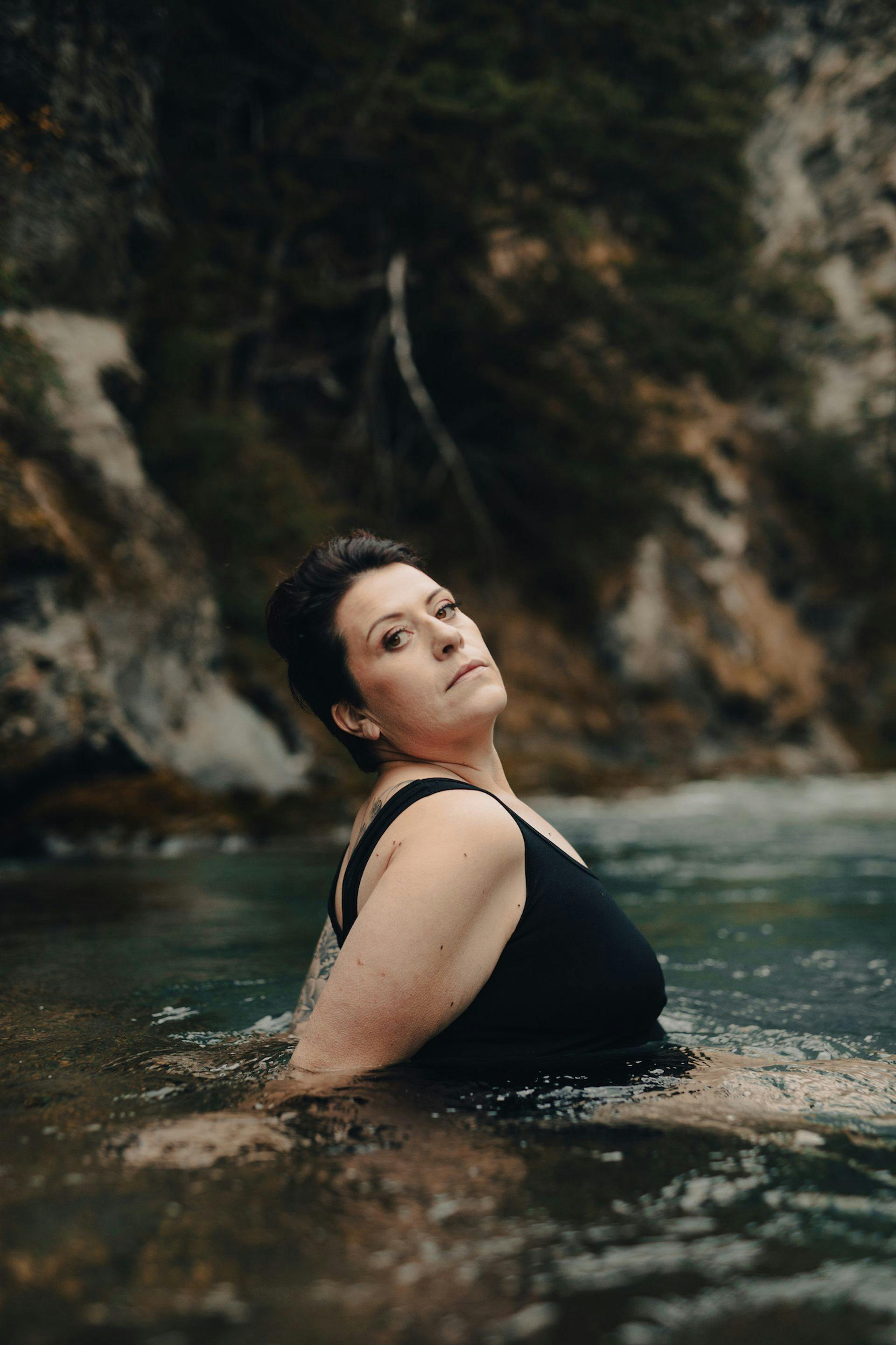 women in water, women in nature